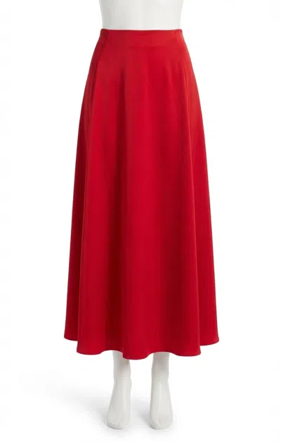 Z Supply Northpointe Midi Skirt In Festive Red