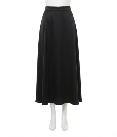 Z Supply Northpointe Satin Midi Skirt In Black