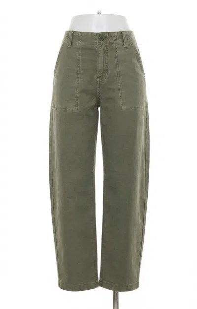Z Supply Olive Twill Pants In Hunter Green