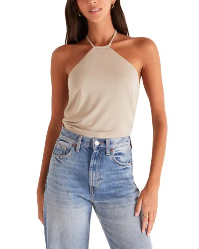 Z Supply Olivia Date Top In Beige