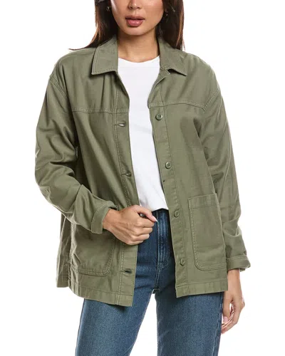 Z Supply On The Road Twill Jacket In Green