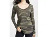 Z SUPPLY ONE POCKET LONG SLEEVE TOP IN CAMO