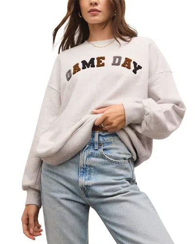 Z Supply Oversized Game Day Sweatshirt In Neutral