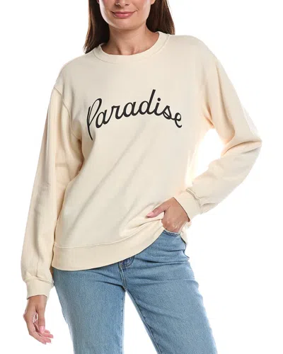 Z Supply Paradise Boyfriend Sweatshirt In Neutral