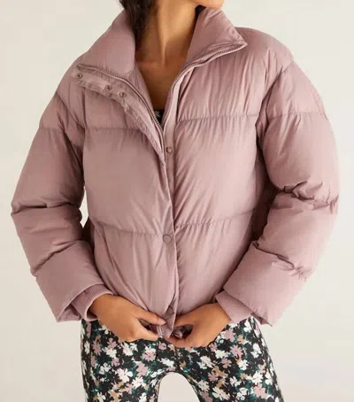 Z SUPPLY PARKER PUFFER JACKET IN LILAC