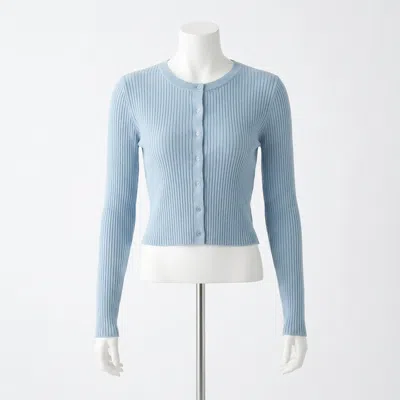 Z Supply Patrice Rib Cardigan In Coast In Blue