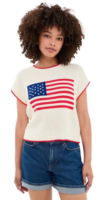 Z Supply Patriot Pullover Cloud In Blue
