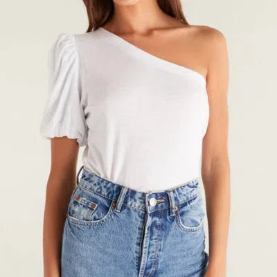 Z Supply Penelope One Shoulder Top In White