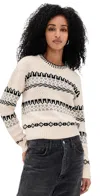 Z Supply Perci Sweater Crystal In White
