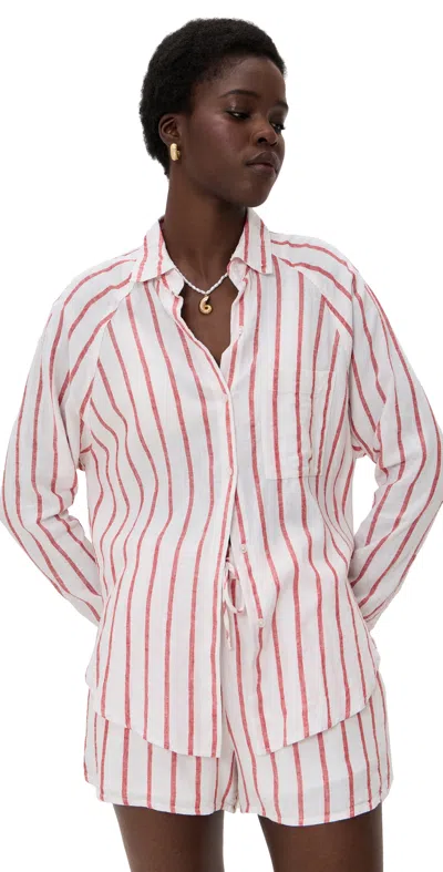 Z Supply Perfect Line Top Cabana Red