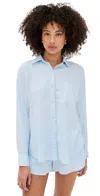 Shop Z Supply Perfect Linen Top Salt Water