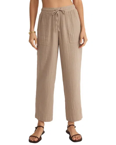 Z Supply Plaza Airy Pant In Brown
