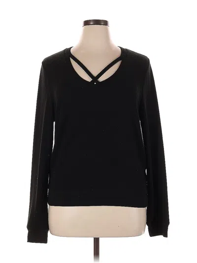 Pre-owned Z Supply Pullover Sweater In Black