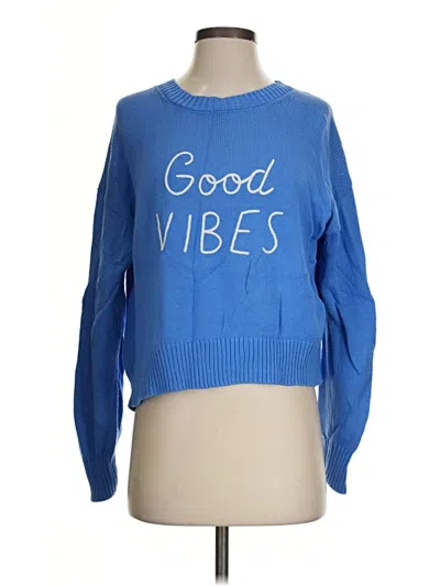 Pre-owned Z Supply Pullover Sweater In Blue