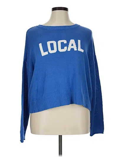 Pre-owned Z Supply Pullover Sweater In Blue
