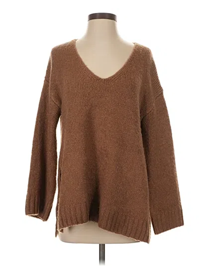 Pre-owned Z Supply Pullover Sweater In Brown
