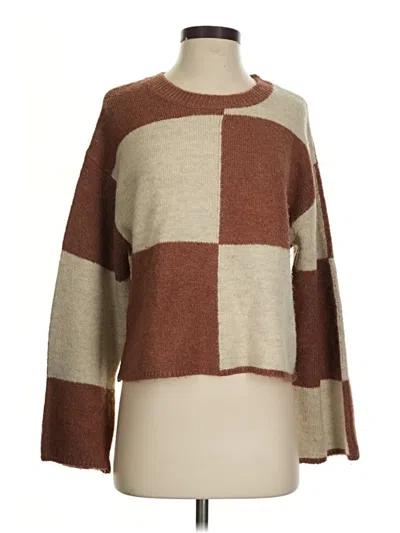Pre-owned Z Supply Pullover Sweater In Brown