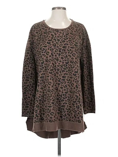 Pre-owned Z Supply Pullover Sweater In Brown