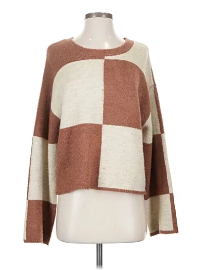 Pre-owned Z Supply Pullover Sweater In Brown