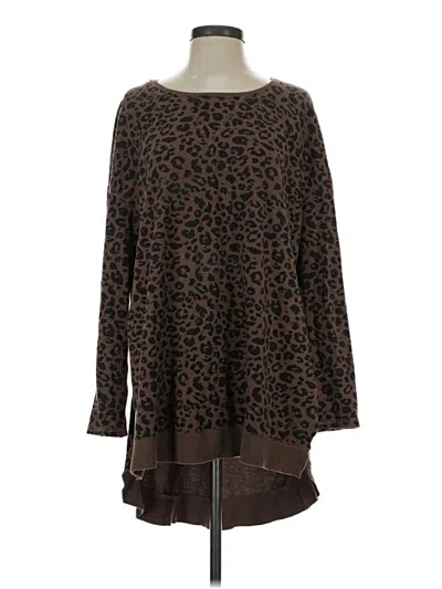 Pre-owned Z Supply Pullover Sweater In Brown