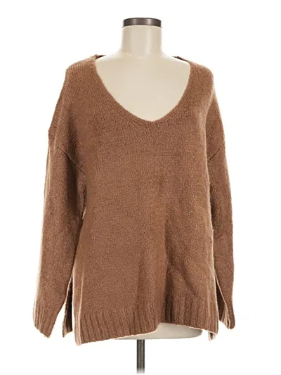 Pre-owned Z Supply Pullover Sweater In Brown