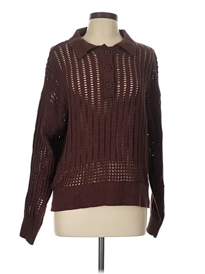Pre-owned Z Supply Pullover Sweater In Brown