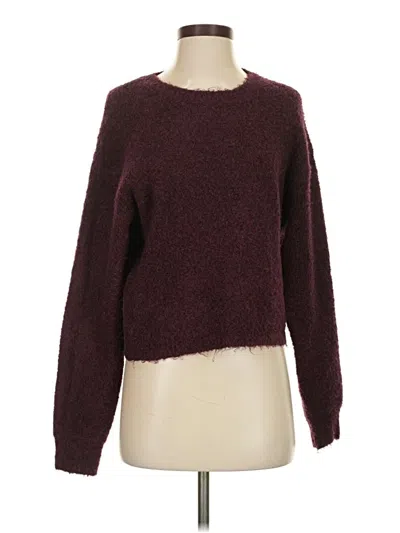Pre-owned Z Supply Pullover Sweater In Burgundy