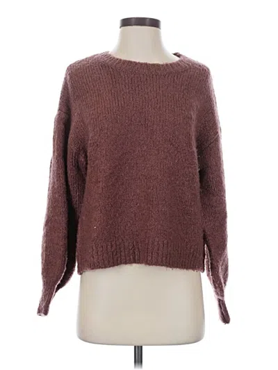 Pre-owned Z Supply Pullover Sweater In Burgundy