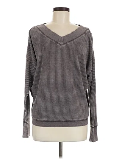 Pre-owned Z Supply Pullover Sweater In Gray