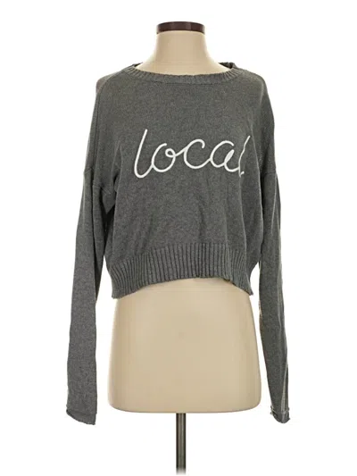 Pre-owned Z Supply Pullover Sweater In Gray