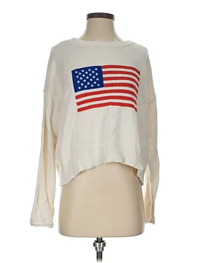 Pre-owned Z Supply Pullover Sweater In Ivory