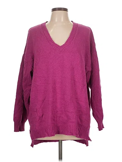 Pre-owned Z Supply Pullover Sweater In Purple
