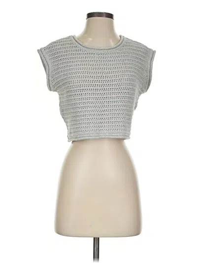 Pre-owned Z Supply Pullover Sweater In Silver