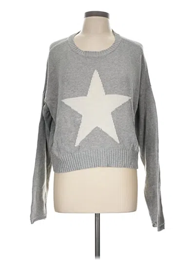 Pre-owned Z Supply Pullover Sweater In Silver