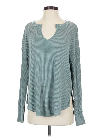Pre-owned Z Supply Pullover Sweater In Teal