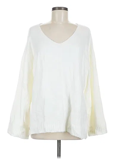 Pre-owned Z Supply Pullover Sweater In White