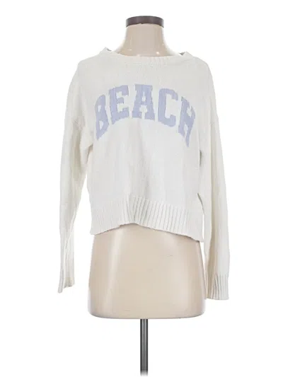 Pre-owned Z Supply Pullover Sweater In White