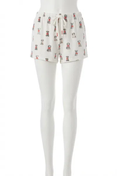 Z Supply Puppy Love Shorts In Vanilla Ice In Multi
