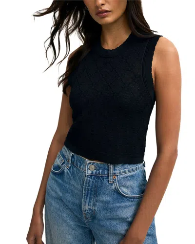 Z Supply Ramona Sweater Tank Top In Black