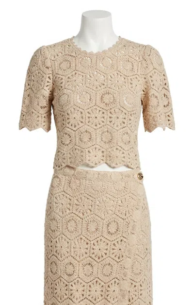 Z Supply Raquel Lace Top In Natural In Neutral