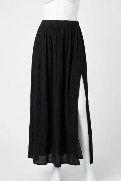 Z Supply Reina Airy Skirt In Black