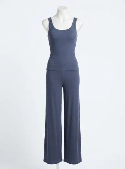 Z Supply Renae Rib Pant In Indigo In Blue