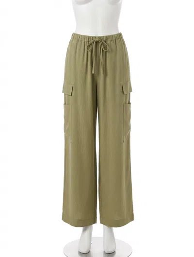 Z Supply Renegade Wide Leg Cargo Pant In Meadow In Multi