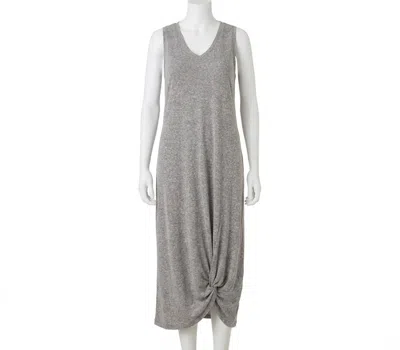 Z Supply Reverie Knot Triblend Dress In Heather Grey In Gray