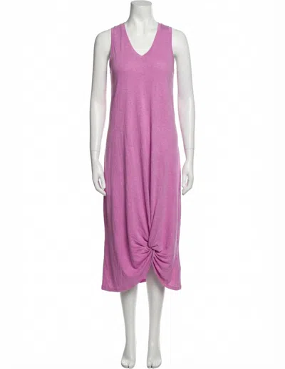 Z Supply Reverie Knot Tri-blend Dress In Wild Dahlia In Pink