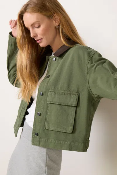 Z Supply Rey Cropped Chore Jacket In Multi