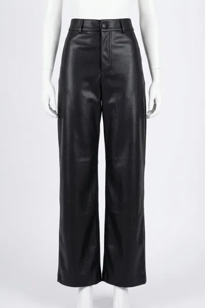 Z Supply Rilynn Faux Leather Pants In Black