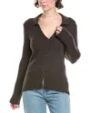 Z Supply Rina Button-up Sweater In Brown