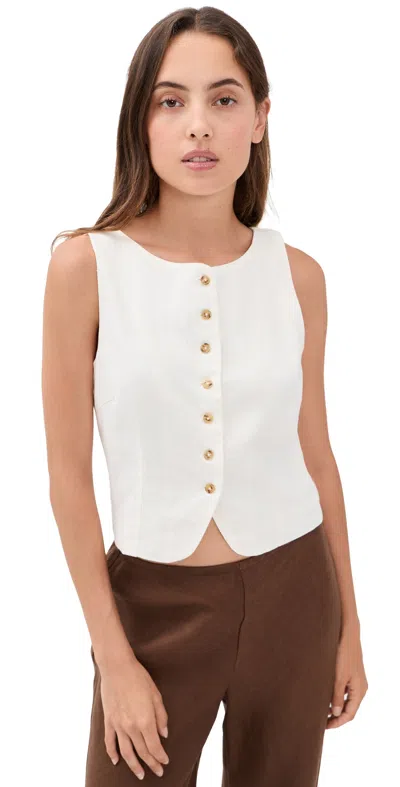 Z Supply Roman Top Cloud In White