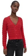 Z Supply Romance Cardigan Cherry In Cherry
